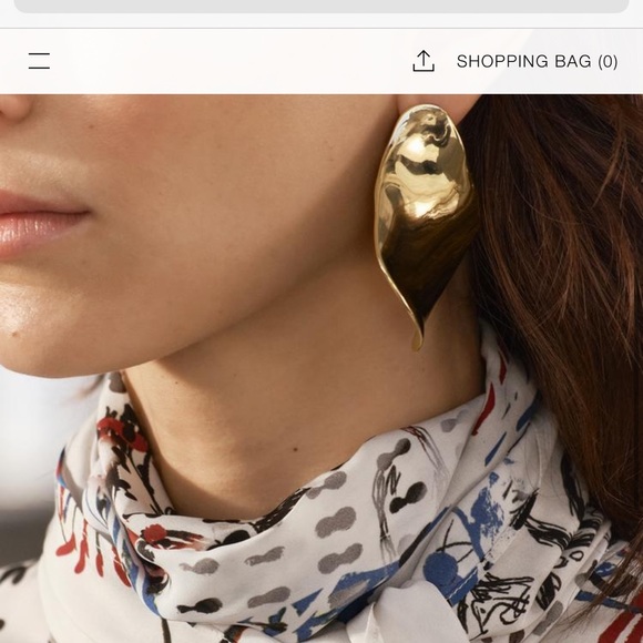 Earrings Zara gold color - Picture 4 of 4